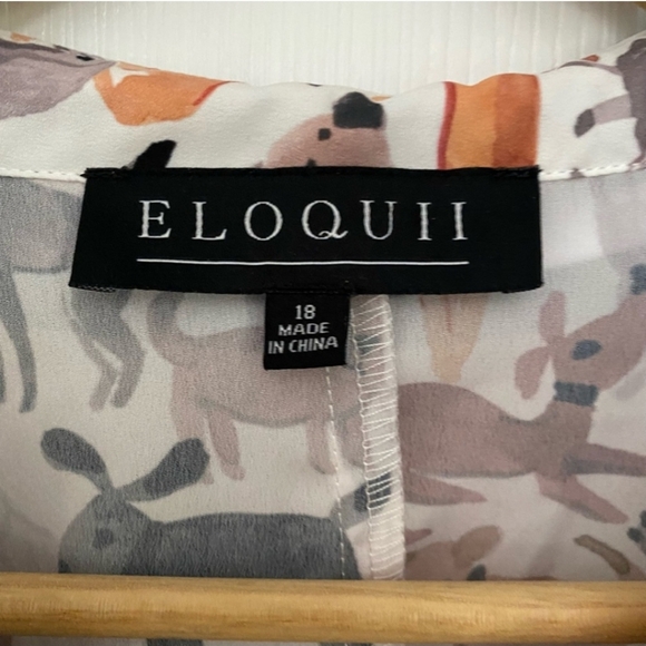 Eloquii Button Down Top Blouse - Picture 4 of 5